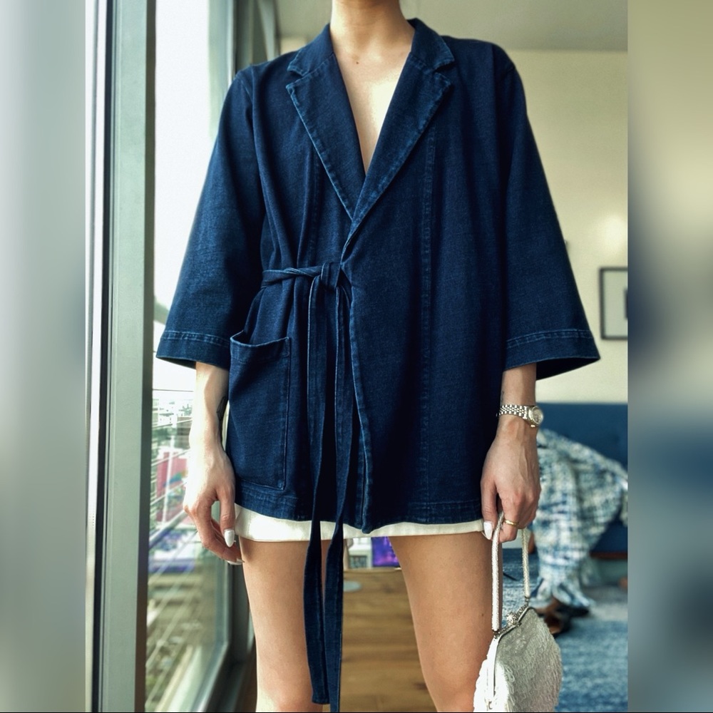 ❧ AG JEANS WRAP TOP ❧